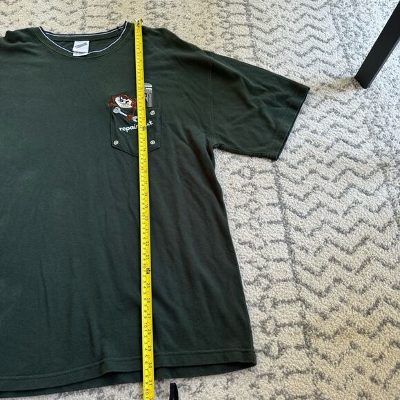 Vtg 1990s Warner Bros Studio Store “Repair Nut” Looney Tunes Taz Tee XL - Picture 9 of 9